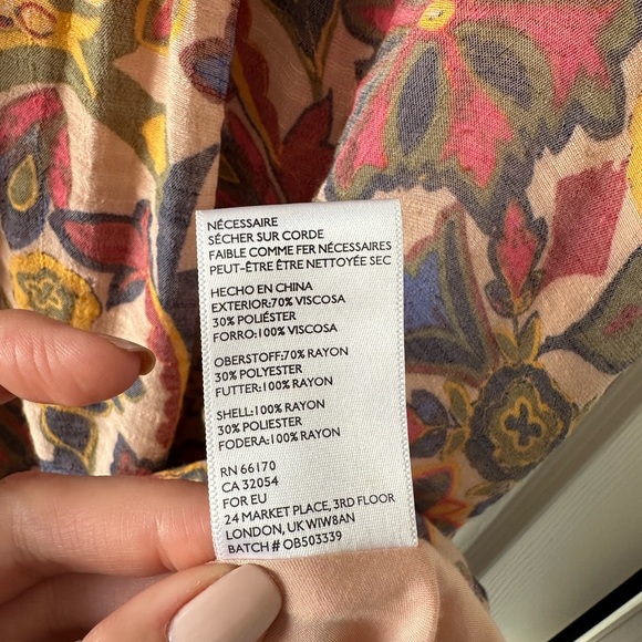 Kimchi Blue by Urban Outfitters Bohemian Mini Floral Dress Size Medium - Picture 9 of 9